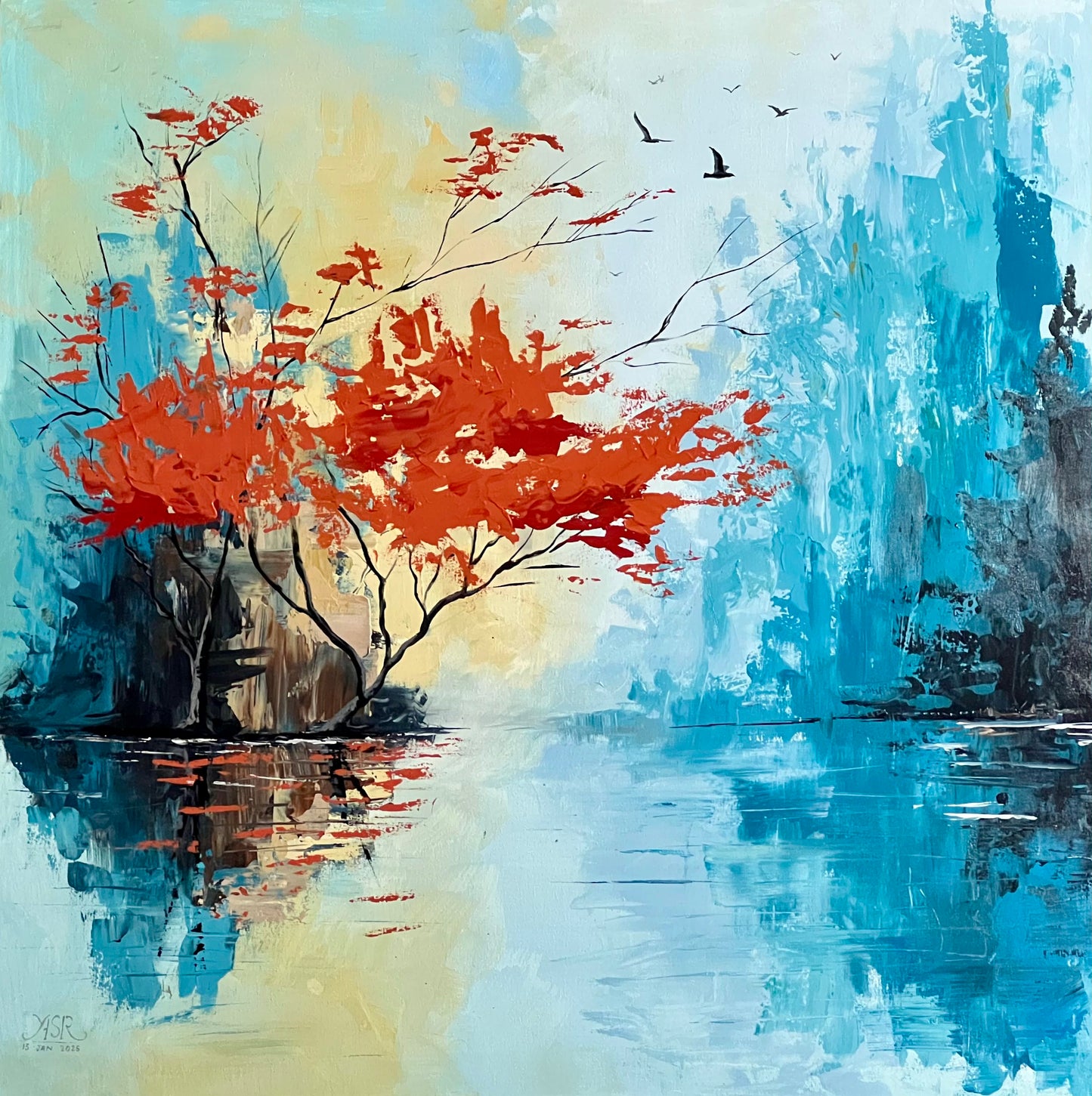 Modern Abstract landscape Painting 36*36