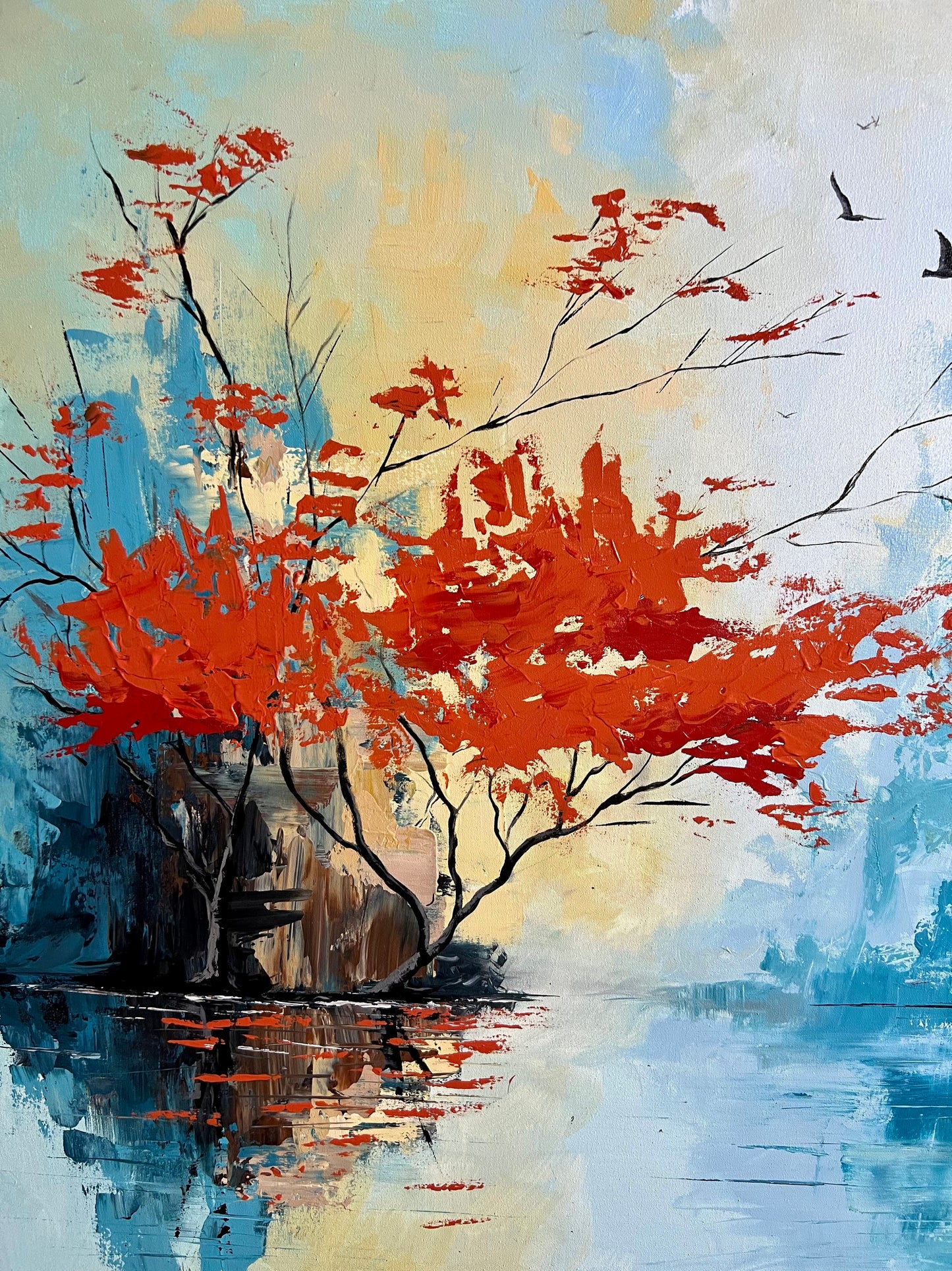 Modern Abstract landscape Painting 36*36