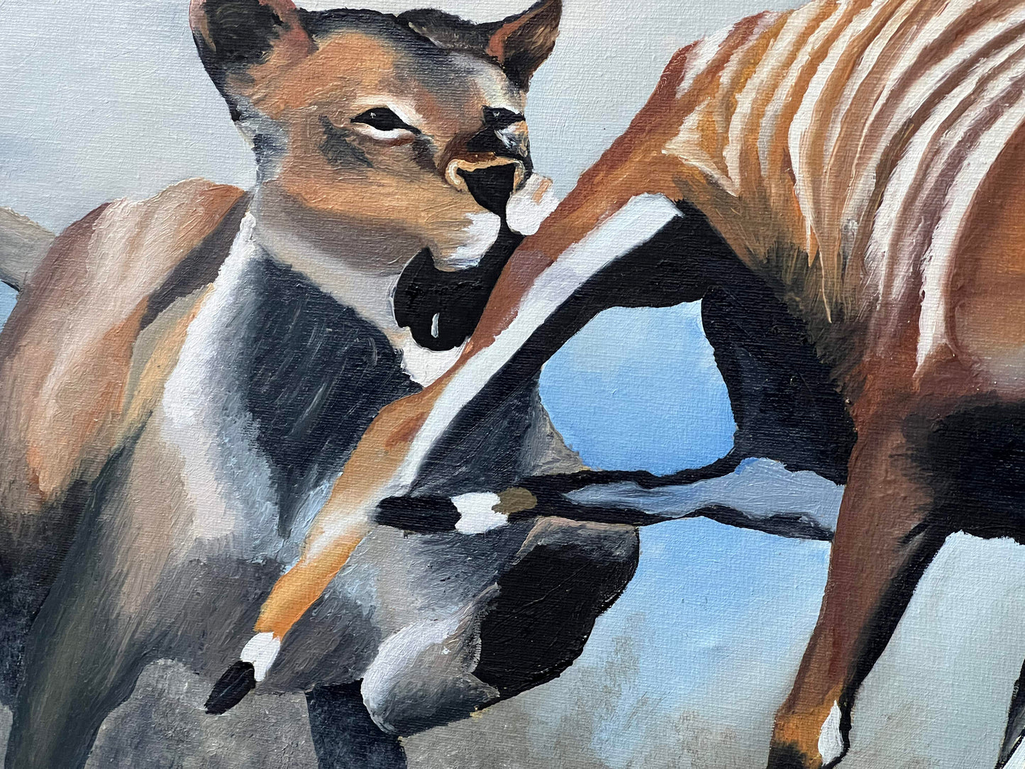 "The Hunt" Realistic Oil painting