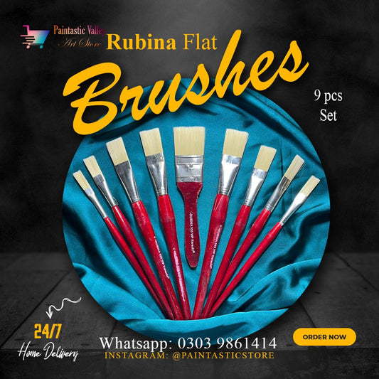 Rubina brushes set of 8